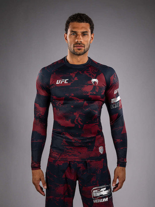 Venum Long Sleeve Shirt VNMUFC-00430-455 for Jiu-Jitsu / MMA Blue