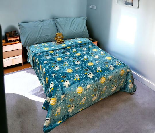 Giorgio Home Blanket Blue 220x160cm