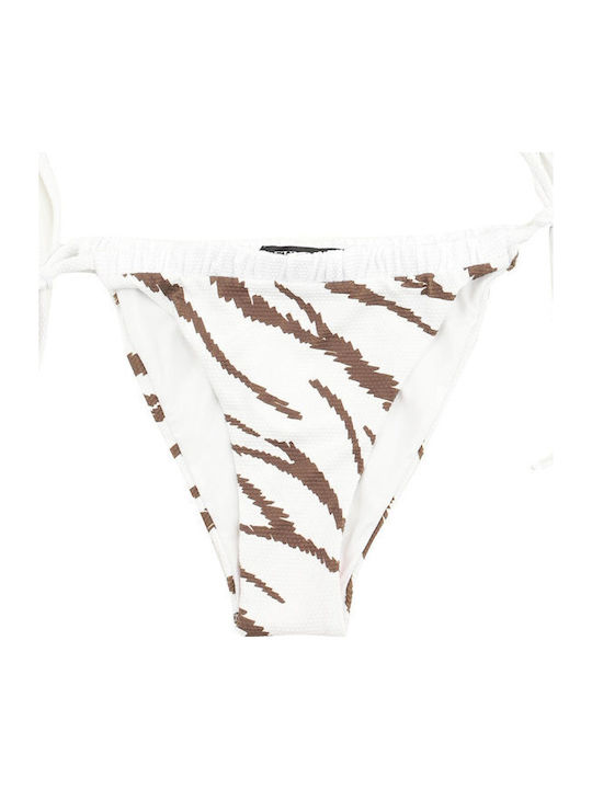 Sundek Slip Bikini Inferioare Albe