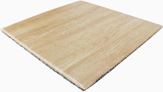 Wood Grain Rubber Floor Mat 1000*1000*20mm