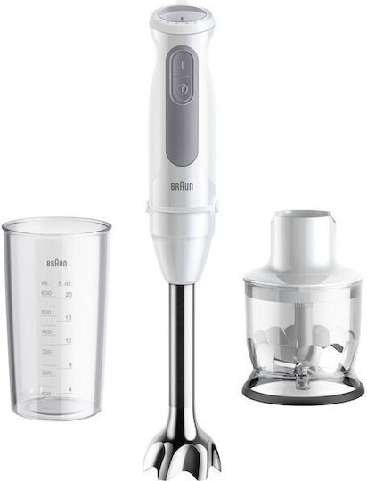 Braun MultiQuick 5 Ραβδομπλέντερ με Ανοξείδωτη Ράβδο 1000W Λευκό