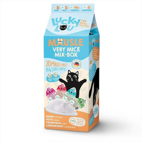 Lucky Lou Katzenleckerlis Mausle Multipack 28gr 20 Stück