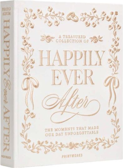 Printworks Album de nuntă Happily Ever After pentru 60 Albume foto Bej 10x15buc