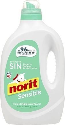 Norit Lichid Detergent pentru Spălare Manuală pentru Sensibil Haine 2.15lt (40 Cupe de măsurare)