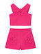 Kids' Set with Shorts Summer 2pcs Fuchsia