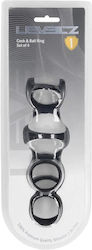 Silicone Penisring Set 4 Schwarz