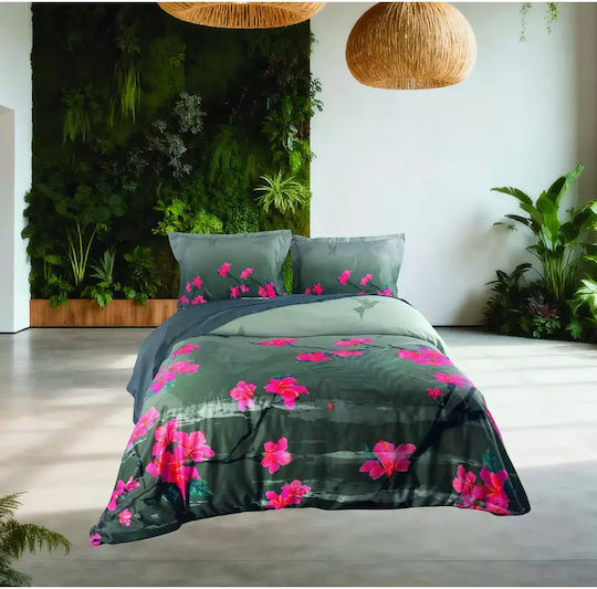 Makis Tselios Home Σετ Παπλωματοθήκη 220x240cm Υπέρδιπλη με 2 Μαξιλαροθήκες Anatolia