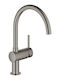 Grohe Minta Kitchen Counter Silver Faucet