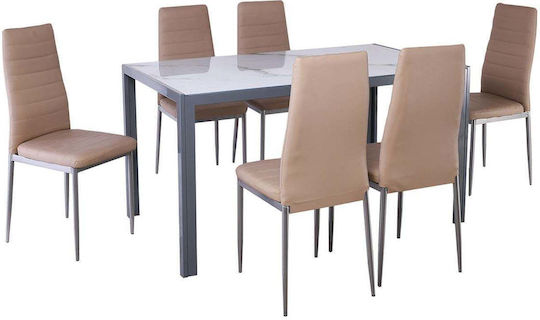Dining Room 6pcs 140x140cm