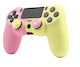 Silikon Hülle Controller Ps4 Rutschfeste Thumb Grips Gradient Gelb Rosa