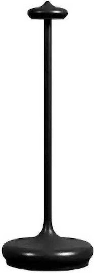 Phos Metal Table Lamp LED with Black Shade and Base