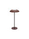 Phos Metall Tischlampe LED mit Orange Schirm und Basis