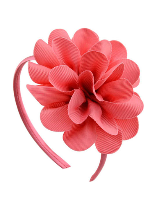 Kids Hair Headband with Orange Flower