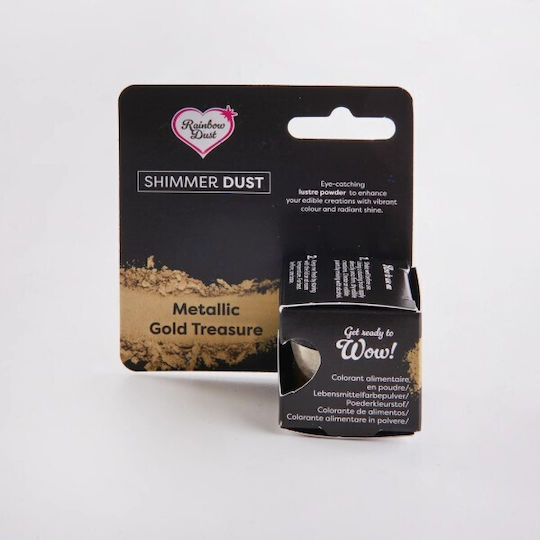 Rainbow Dust Food Colouring Powder Gold 3gr