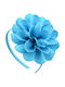 Kinder Haarband mit Blume Blau 1Stück