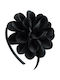 Kinder Haarband mit Blume Schwarz 1Stück