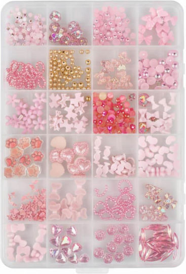 Charms Nageldesign 3D Kästchen 24 Stück Hg-151