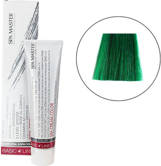 Spa Master Pure Pigments Полуперманентна Боя За Коса Без Амоняк Зелен 100ml