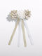 Abel & Lula Kids Bobby Pin Flower in Beige Color