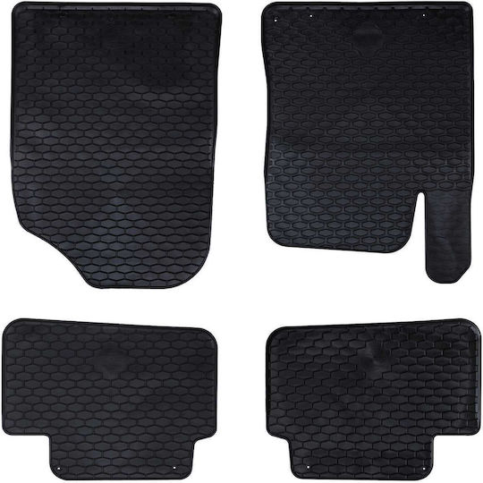 vidaXL Set of Front and Rear Mats 4pcs for Hyundai i30 2017 Black