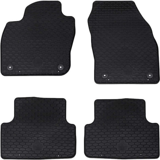 vidaXL Set of Front and Rear Mats 4pcs for Volkswagen T-Cross 2019 Black