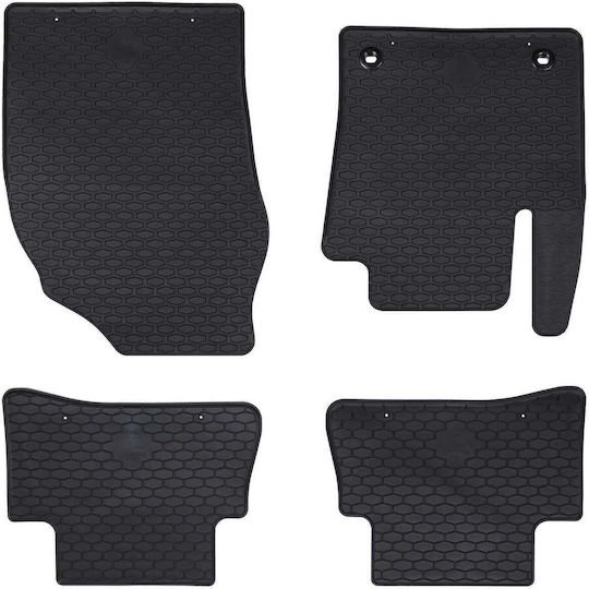 vidaXL Set of Front and Rear Mats 4pcs for Toyota C-HR Black