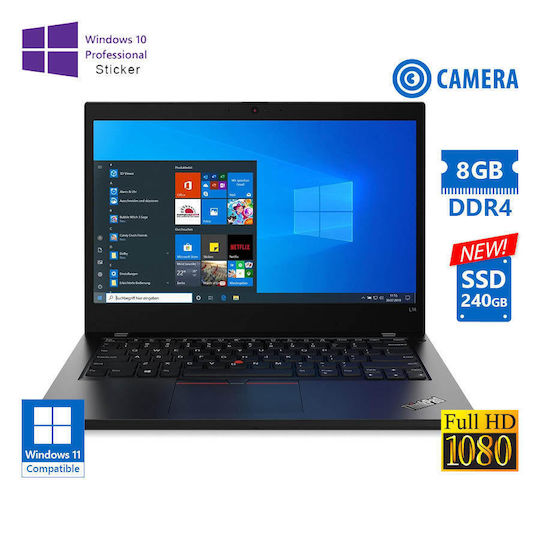 Lenovo ThinkPad L14 Gen 1 Refurbished Grade A 14" (Core i5-10210U/8GB/240GB SSD/W10 Pro)