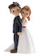 Wedding Cake Topper Bride and Groom Back 16cm
