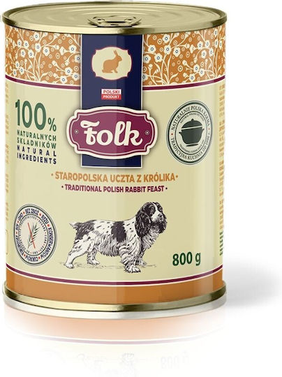 Dog Food Wet Food Dogs with Rabbit Grain-Free 800gr