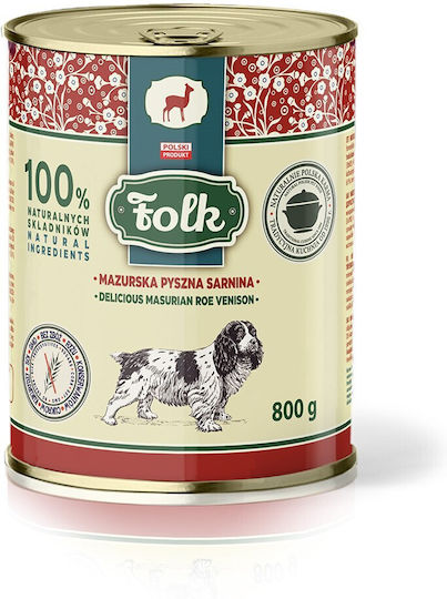 Dog Food Wet Food Dogs with Deer Grain-Free 800gr