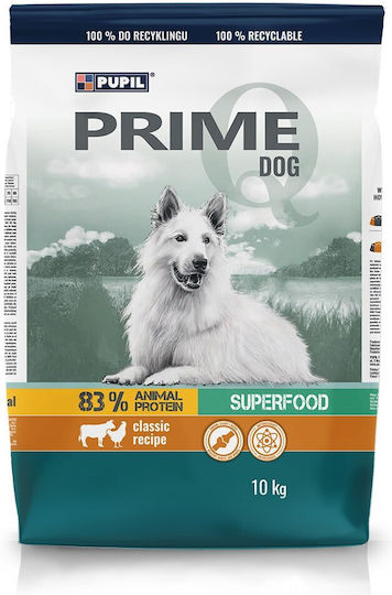 PUPIL PRIME 10kg Hrană Uscată pentru Câini de Rase Mici cu Păsări de curte și Carne de vită