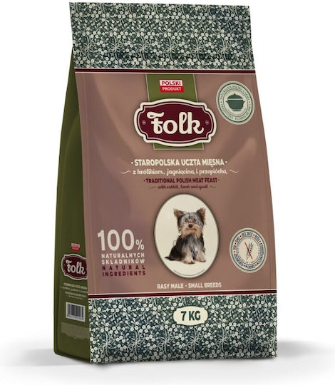 Dog Food 7kg Hrană Uscată pentru Câini de Rase Mici cu Carne, Iepure, Urechiat, Miel și Prepeliță
