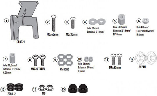 Kappa Kit Motorrad-Windschutzscheiben Bmw C 02 24-25 A5147ak