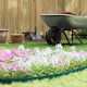 vidaXL Plastic Garden Border in Green Color xcm