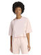 Essentials Γυναικείο Crop T-shirt Ροζ
