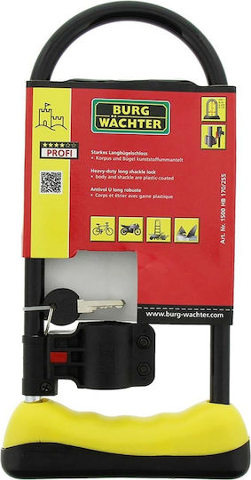 Motorcycle Shackle Lock 14mmx110mmx255mm Burg 1500 170/255