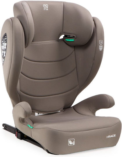 Moni i-Race Baby Car Seat Booster i-Size with Isofix Beige 15-36 kg