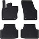 vidaXL Set of Front and Rear Mats 4pcs for Volkswagen Tiguan Black