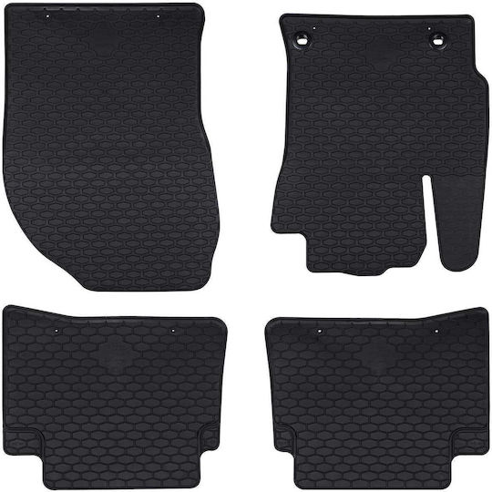 vidaXL Set Front and Back Car Mats 4 Pieces for Toyota Corolla 2019 Black