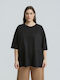 Γυναικείο Oversized T-shirt Μαύρο