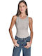 Women's Blouse Cotton Sleeveless Ecru