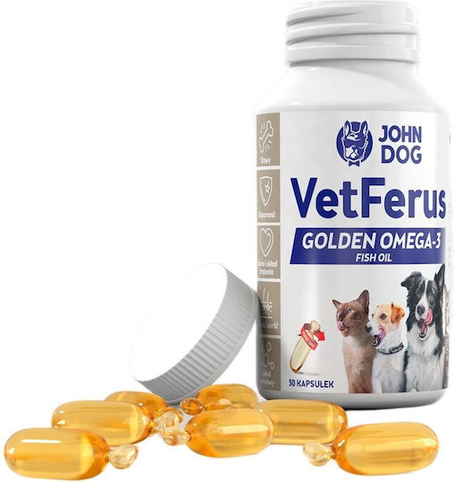 John Dog Πολυβιταμίνες Σκύλου και Γάτας σε Έλαιο για Αρθρώσεις