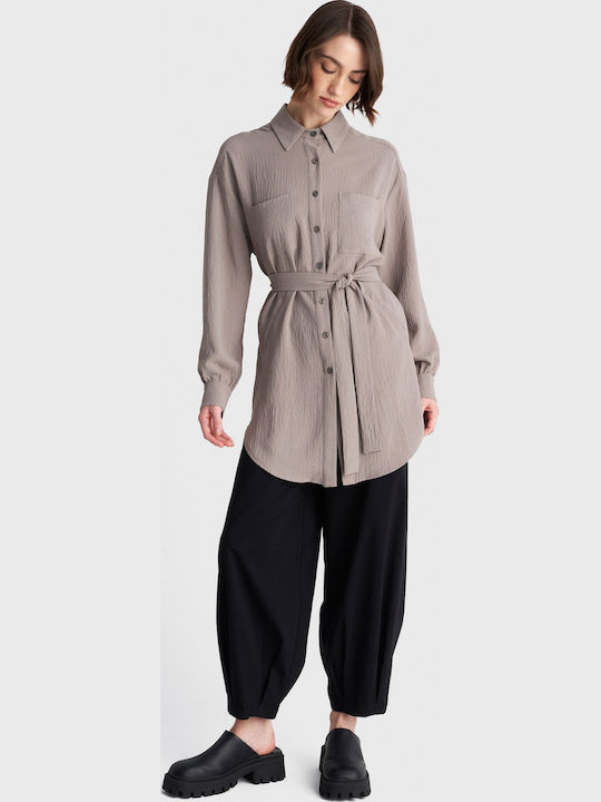 Women's Long Sleeve Shirt Grey