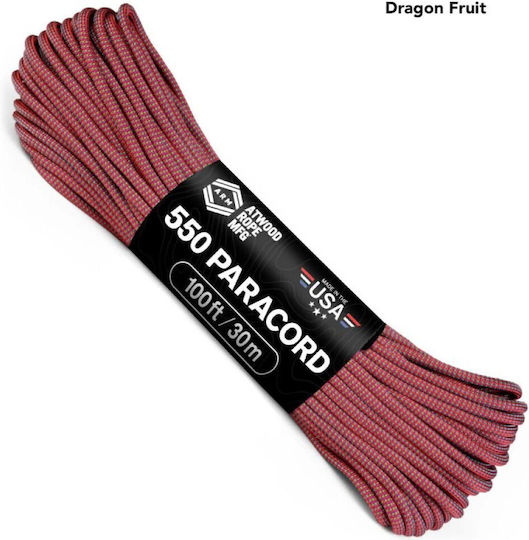 Atwood Rope Mfg Αρτάνη 550 Paracord 100 Ft Color Changing Patterns Dragon Fruit