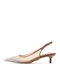 Katty Strass Pantofi Cu Toc Cu Barete Bej
