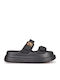 Women's Flat Sandals in Black Color