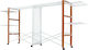 Foppapedretti Folding Floor Clothes Drying Rack Wooden with Wheels