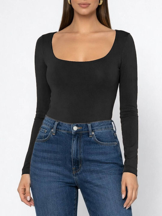 Κορμακι Different-shop Ls Χαμογελο Black