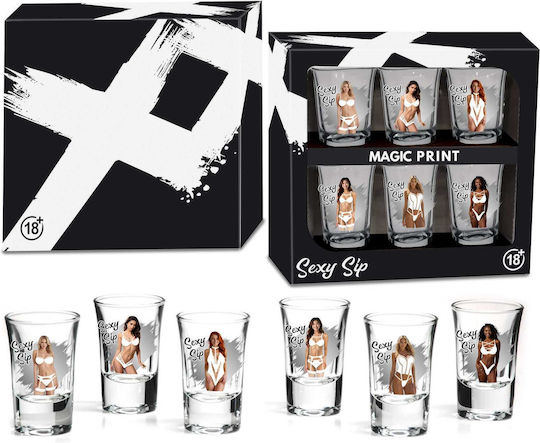 House Of Mugs Стъклени Шотове Черни 35 мл 6 броя