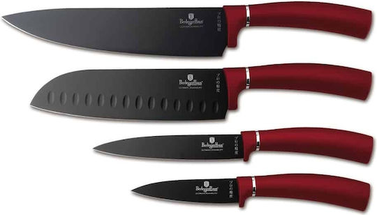 Berlinger Haus Metallic Line Knife Set Made of Stainless Steel 4 Pieces